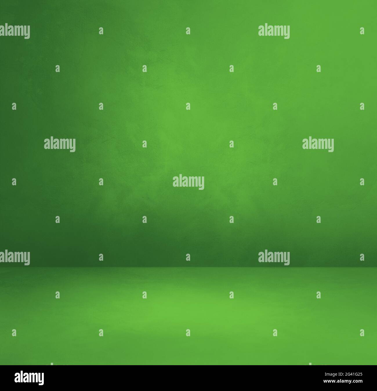 Empty green concrete interior background Stock Photo