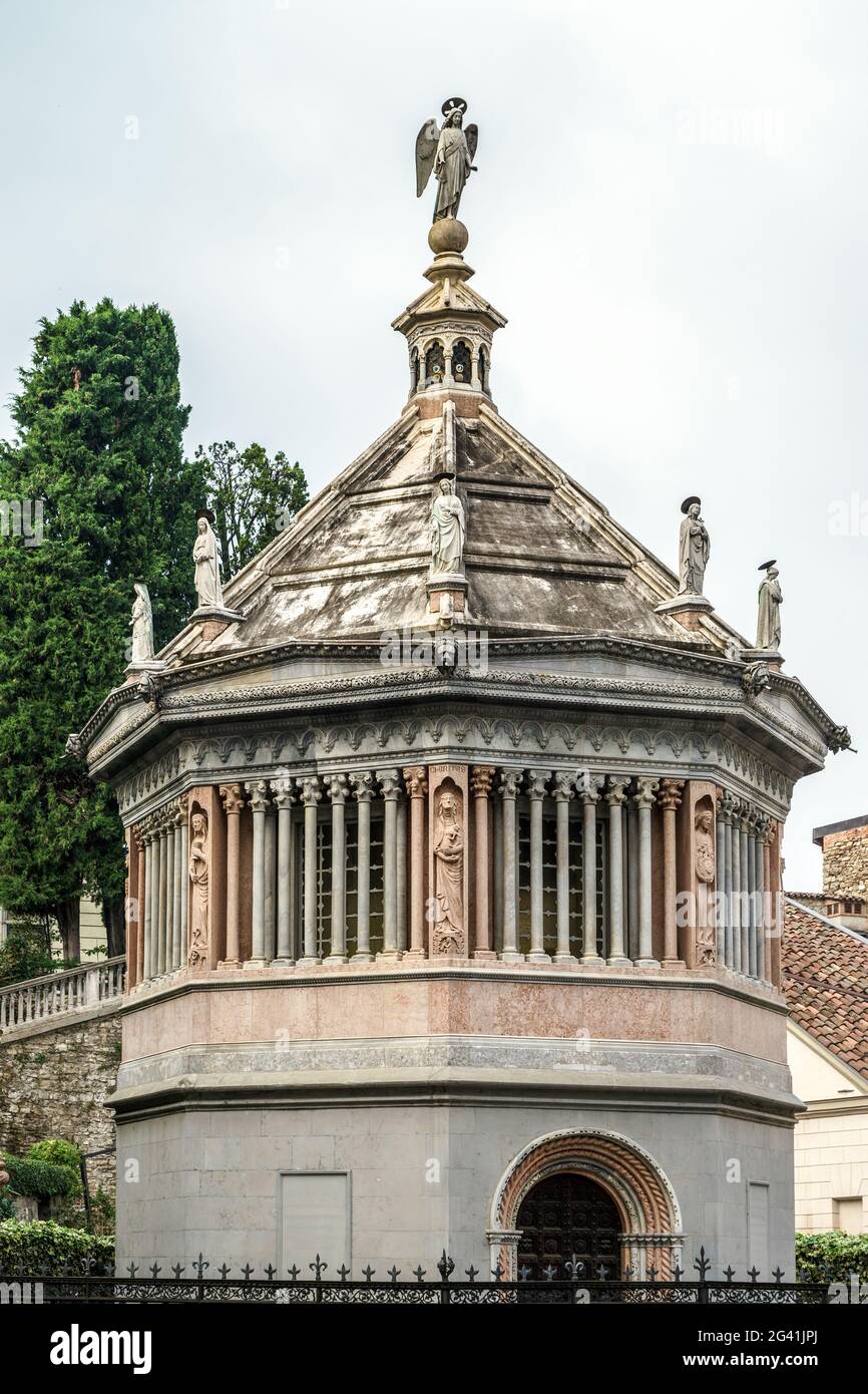 Baptistery of Santa Maria Maggiore in Citta Alta Bergamo Stock Photo