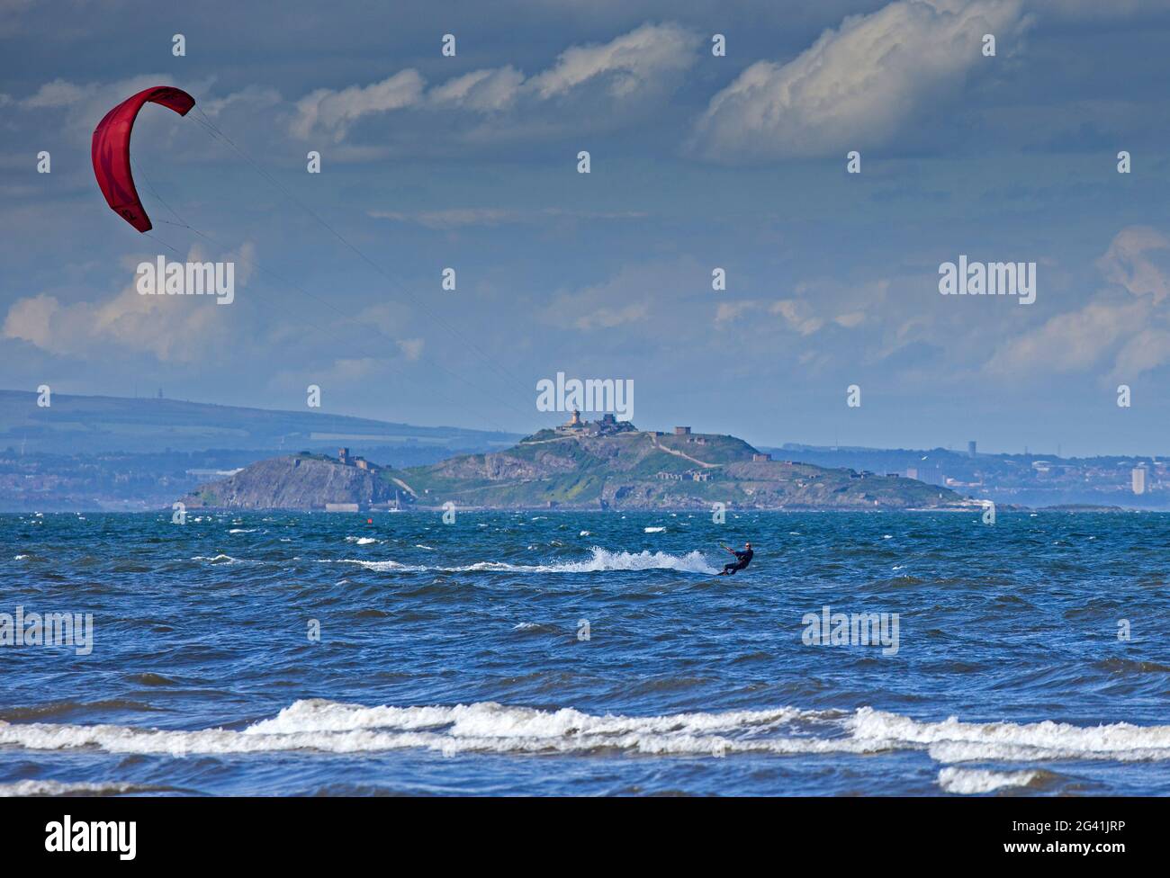 Portobello, Edinburgh, Scotland, UK weather. 18th June 2021. Good wind