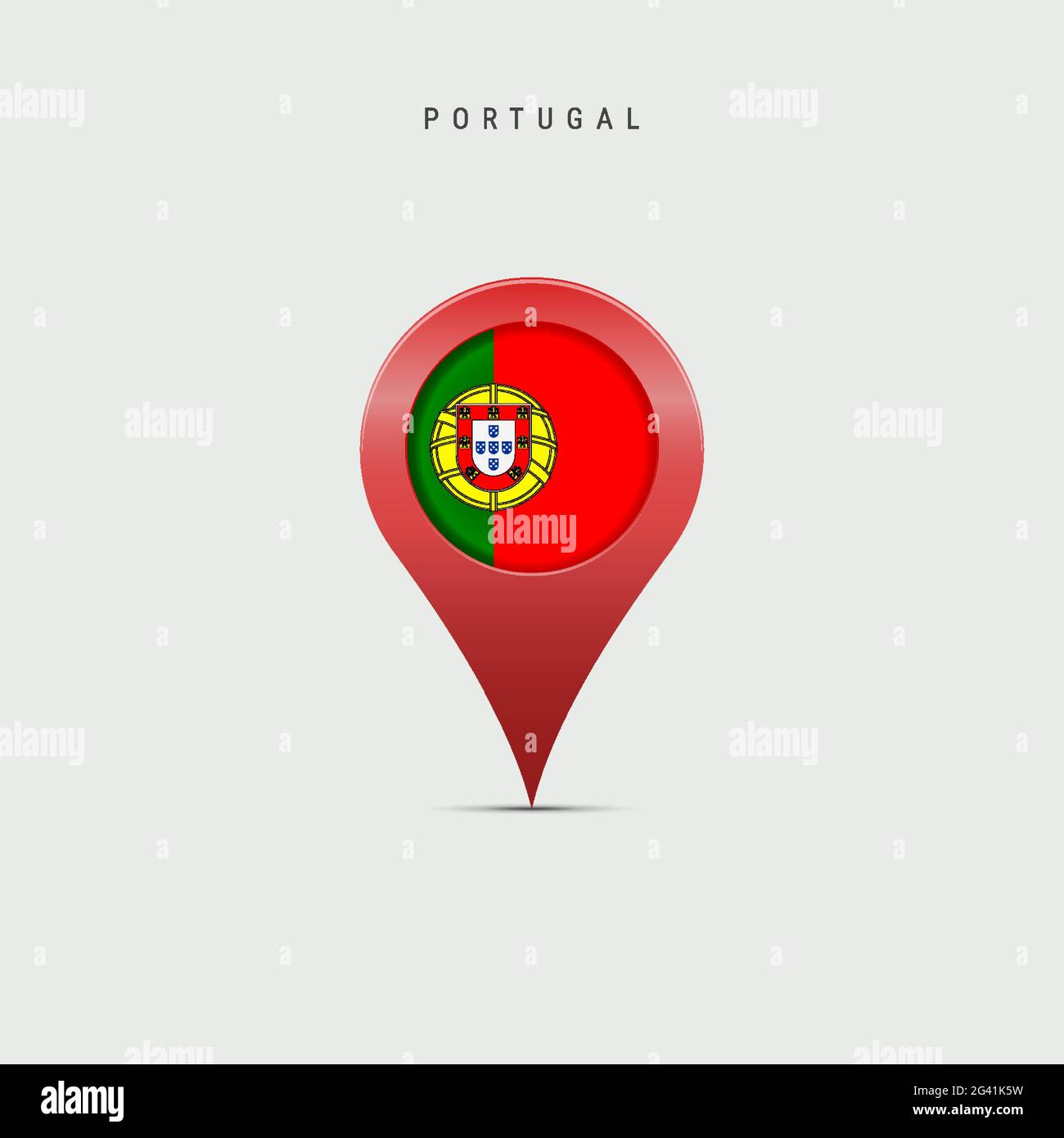 Portugal Map and Roads White Color Stock Vector - Illustration of flag,  geography: 145762220