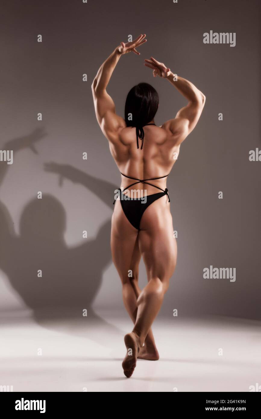 Woman Bodybuilder Stock Photo