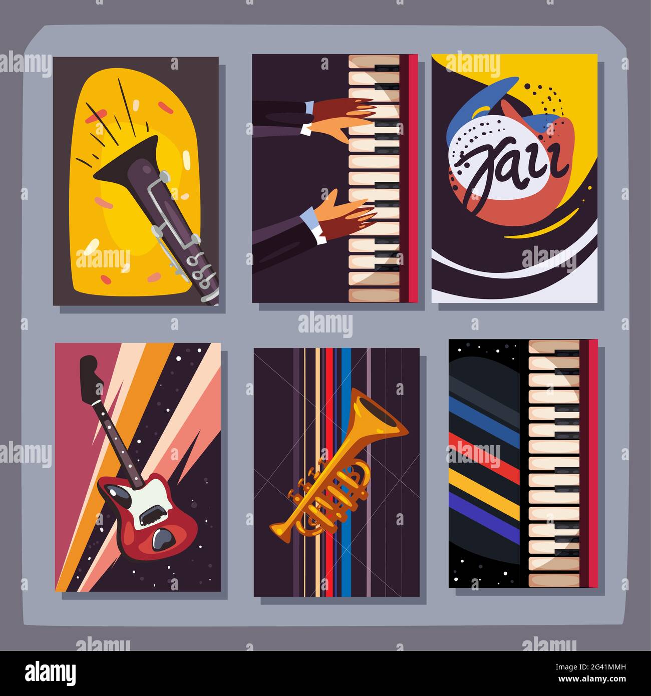 Music instruments banner icon collection Stock Vector Image & Art - Alamy