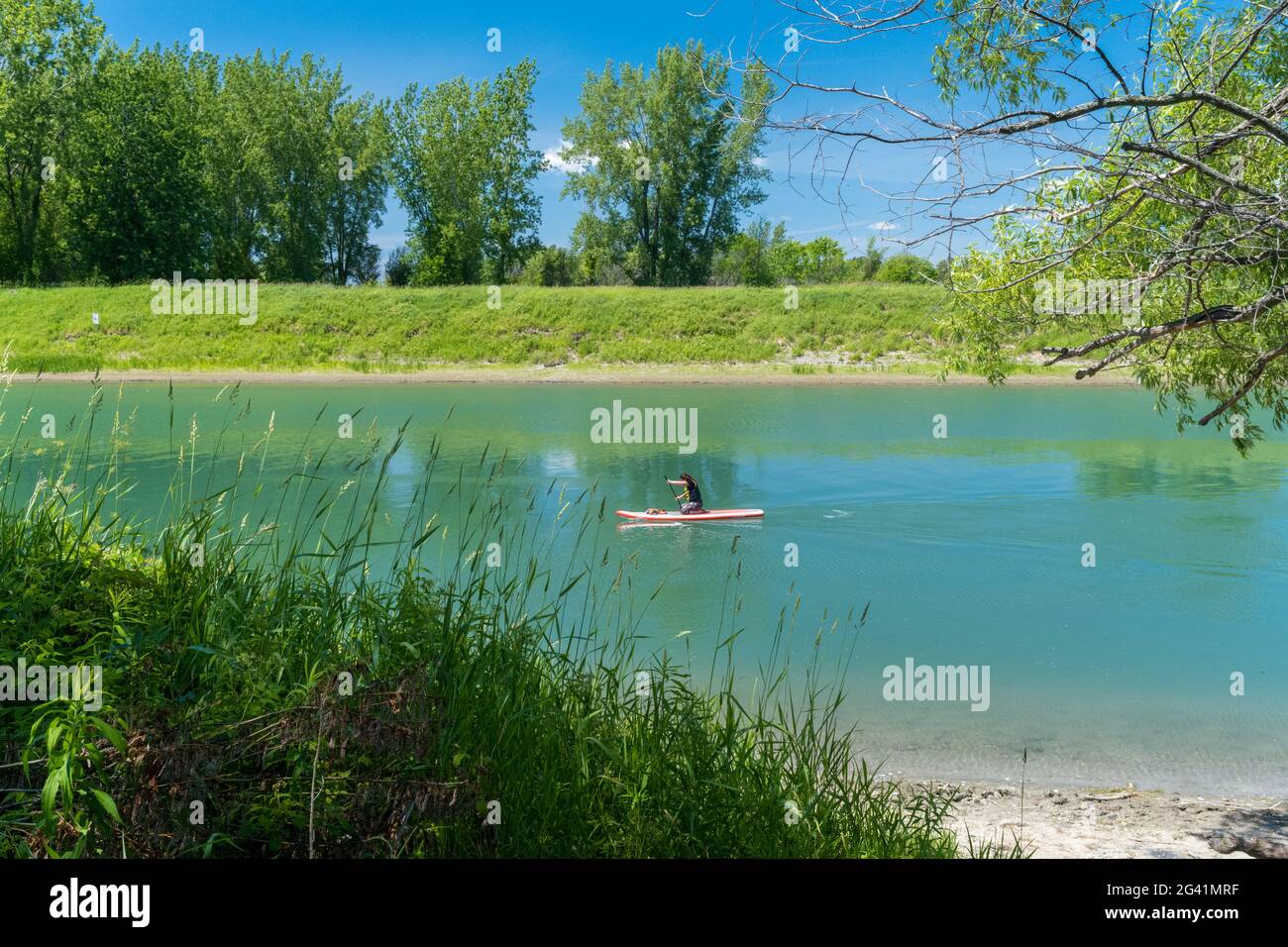 ÎlesdeBoucherville National Park in June 2021, Quebec, Canada Stock