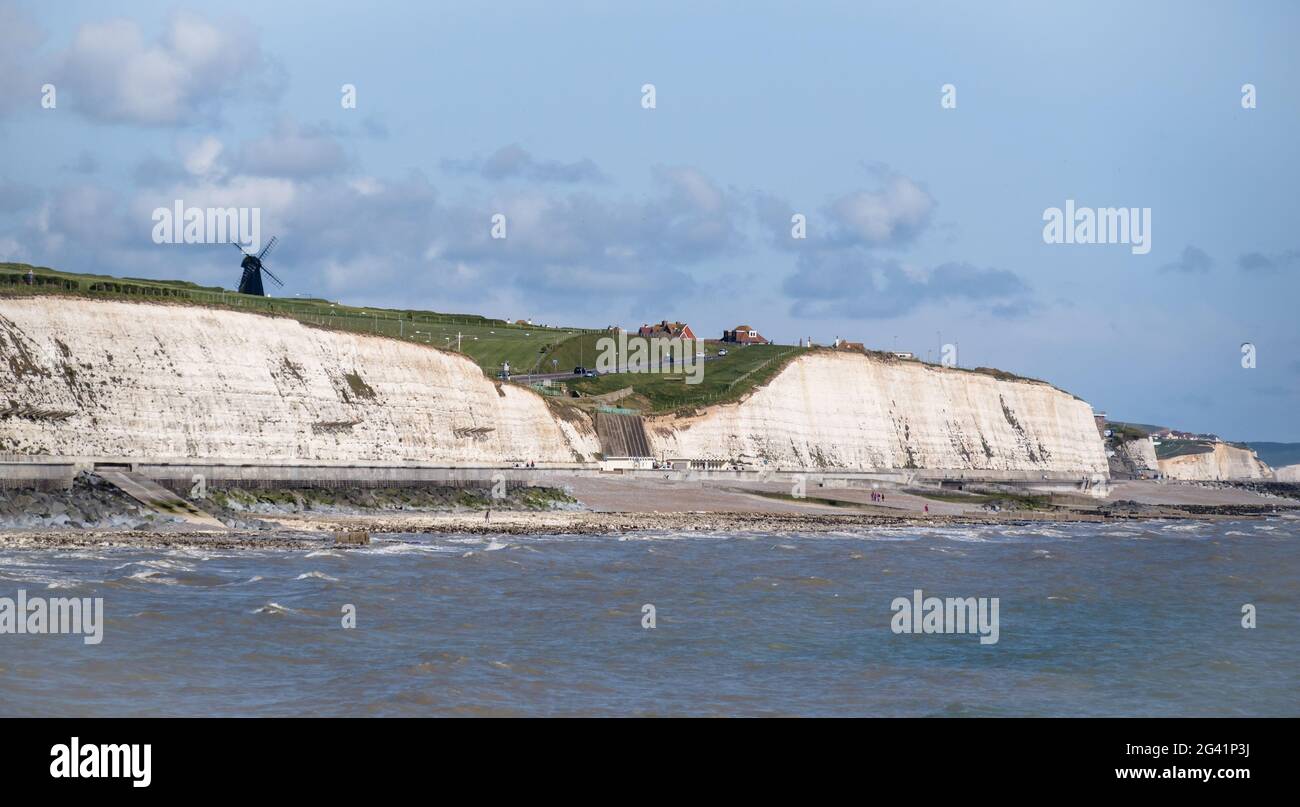 ROTTINGDEAN, EAST SUSSEX/UK - MAY 24 : Rottingdean Black Smock Windmill near Brighton in East Sussex England on May 24, 2014 Stock Photo