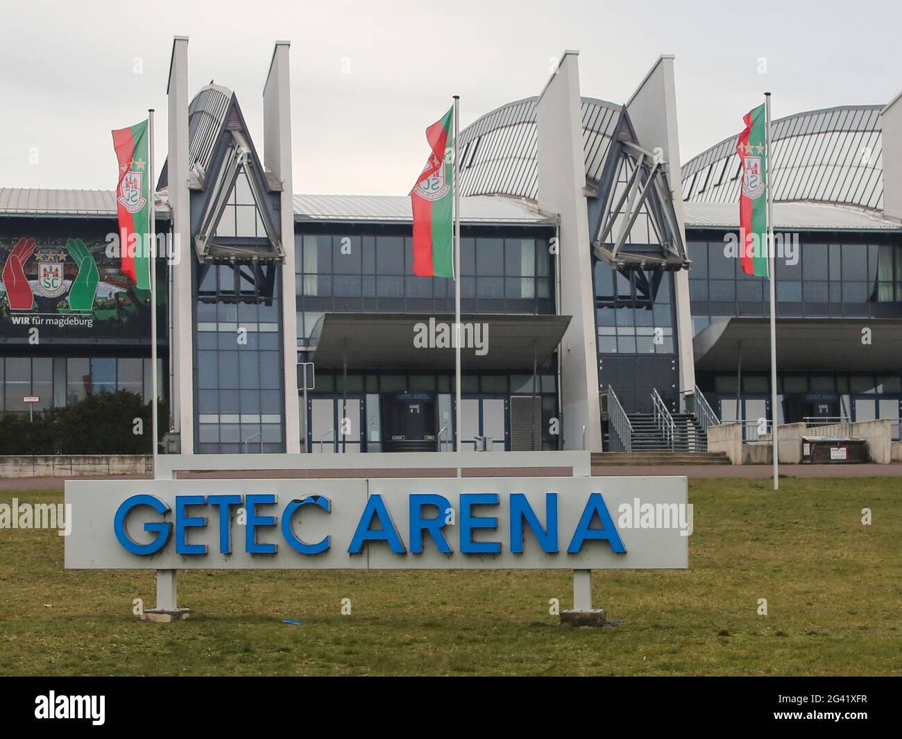 GETEC Arena Magdeburg in Saxony-Anhalt Stock Photo