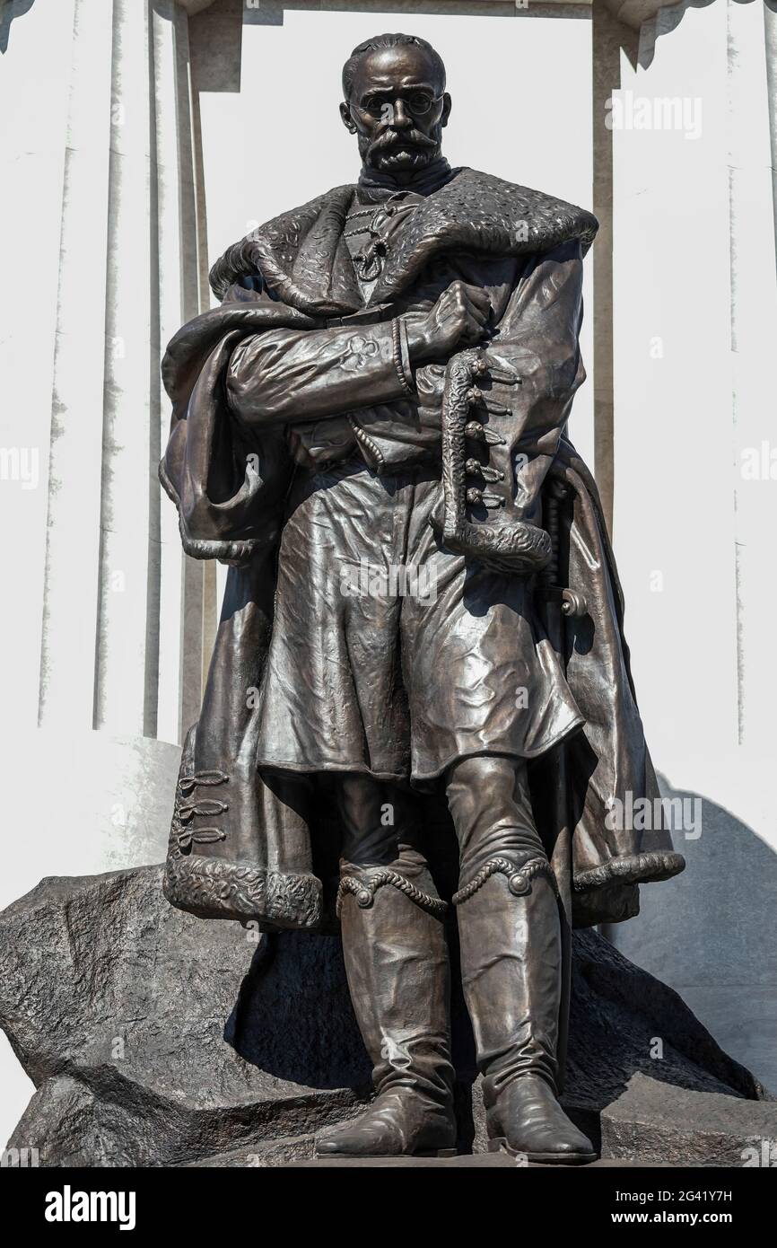 The Tisza statue in Budapest Stock Photo