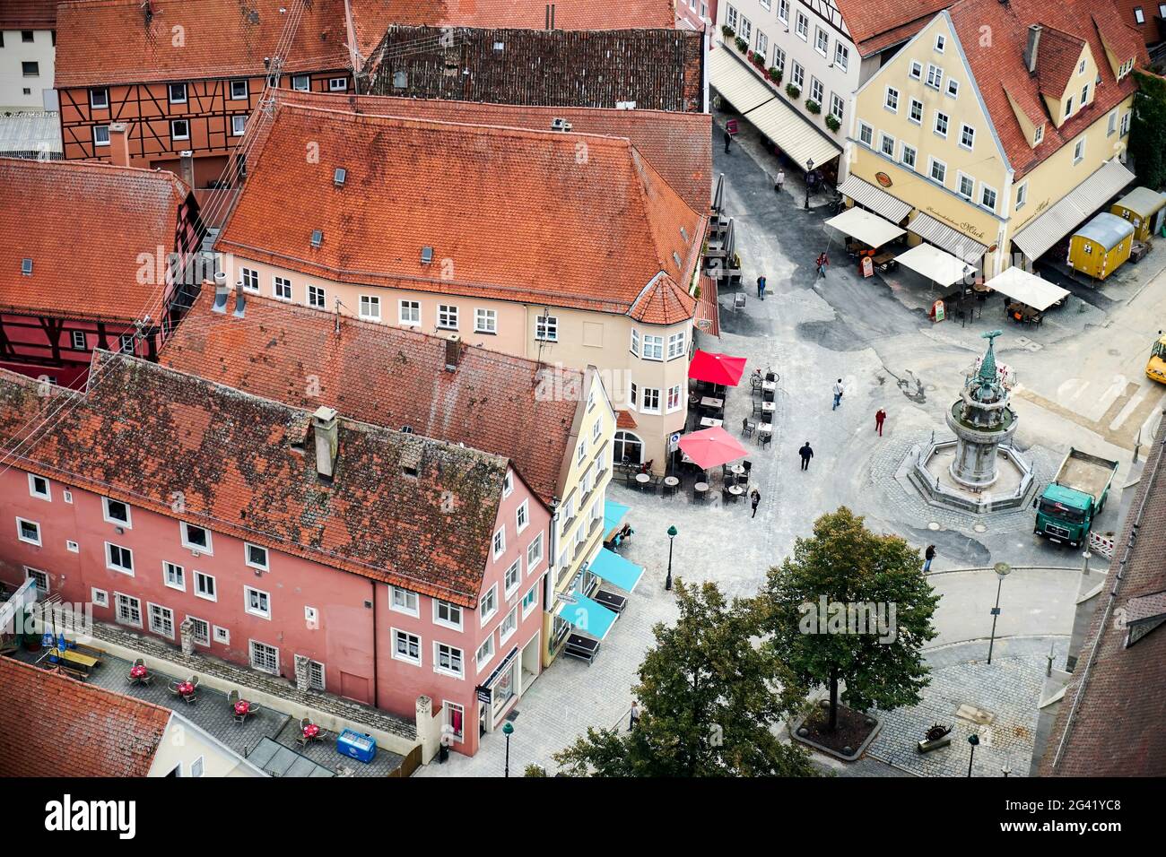 Aerial view of the skyline of Nordlingen Bavaria in Germany Stock Photo -  Alamy