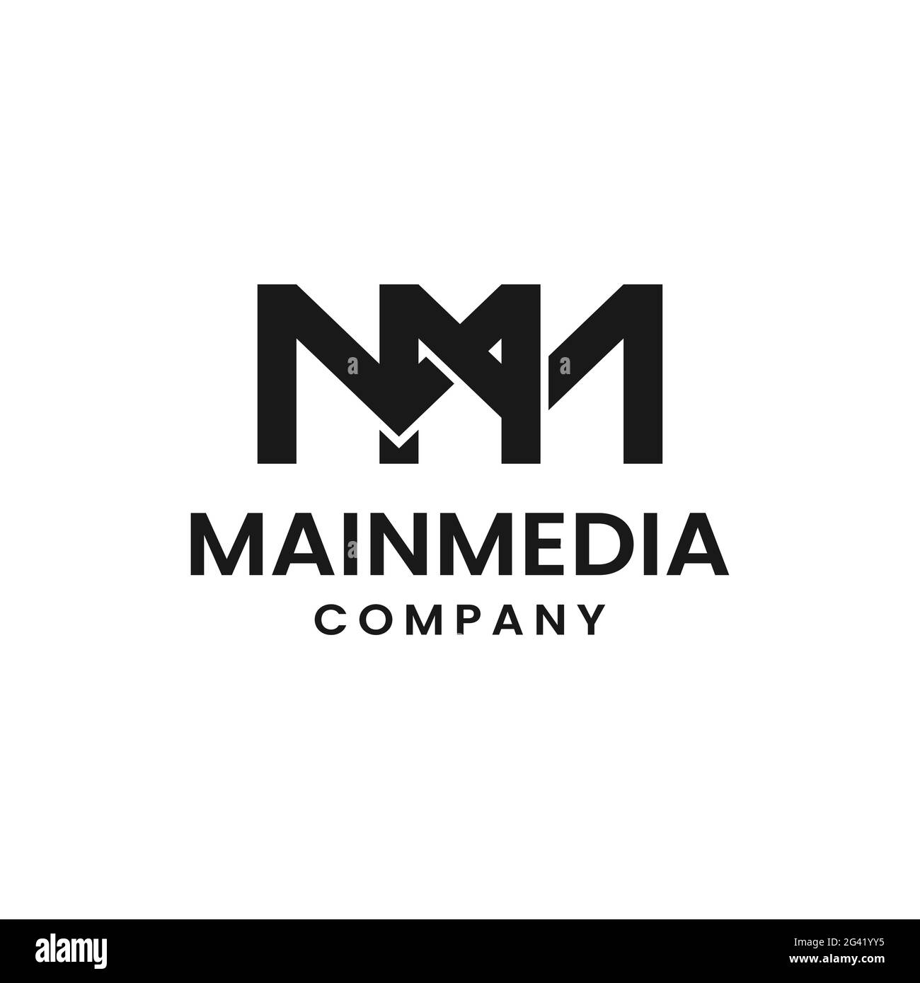 monogram design mm logo