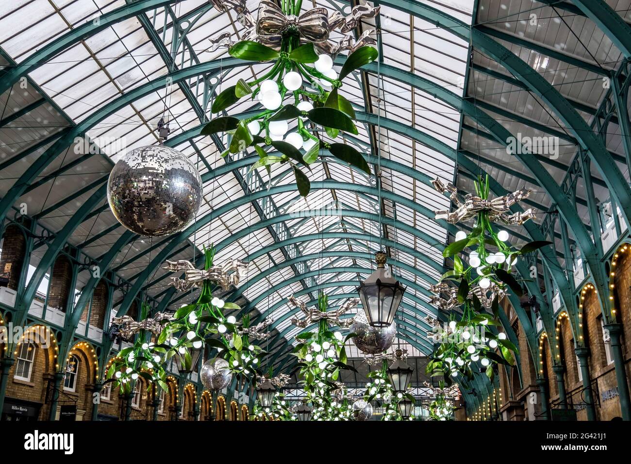 Christmas Decorations at Covent Garden Stock Photo