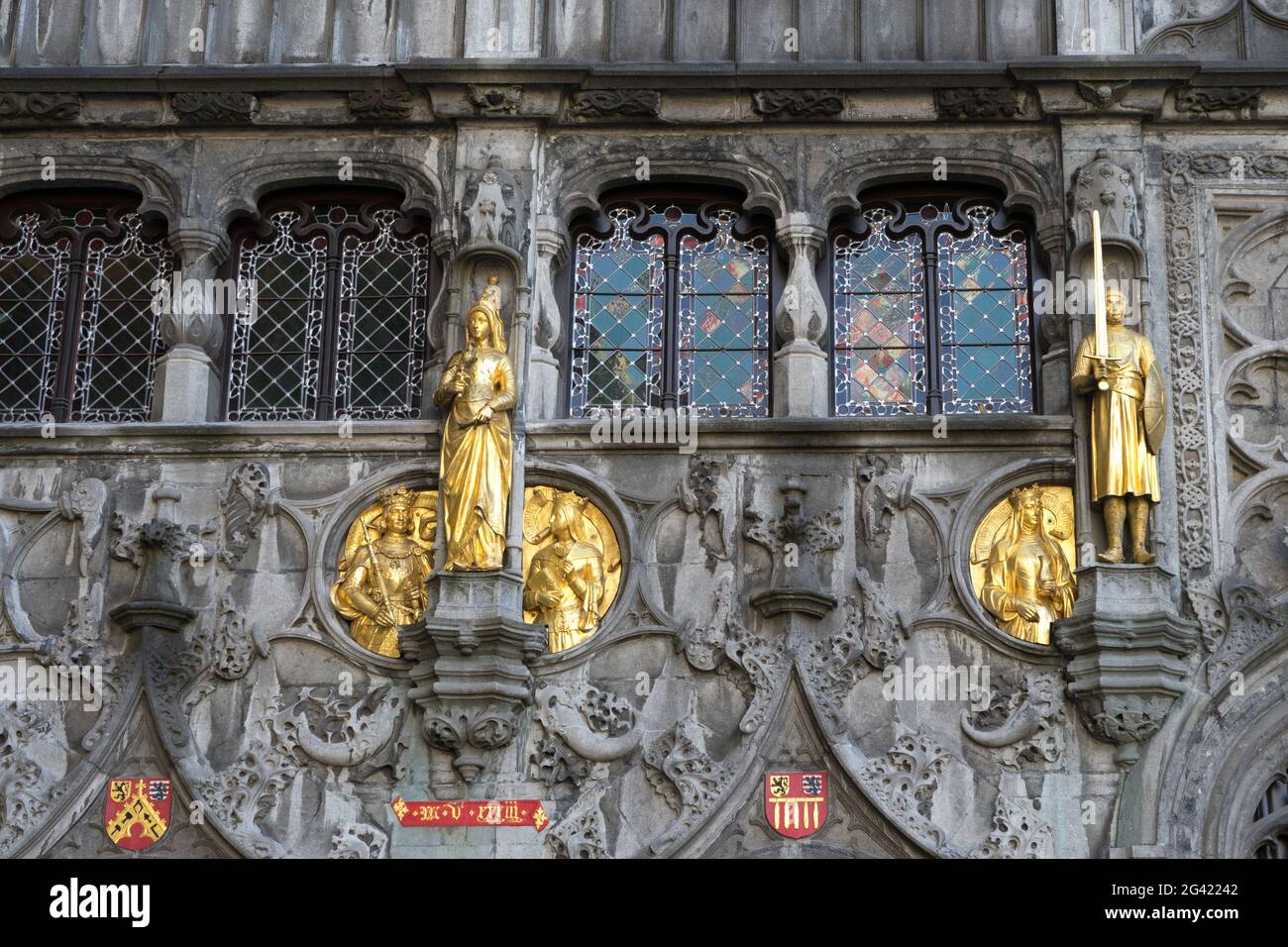 The Basilica of the Holy Blood in Market Square Bruges West Flanders Belgium Stock Photo