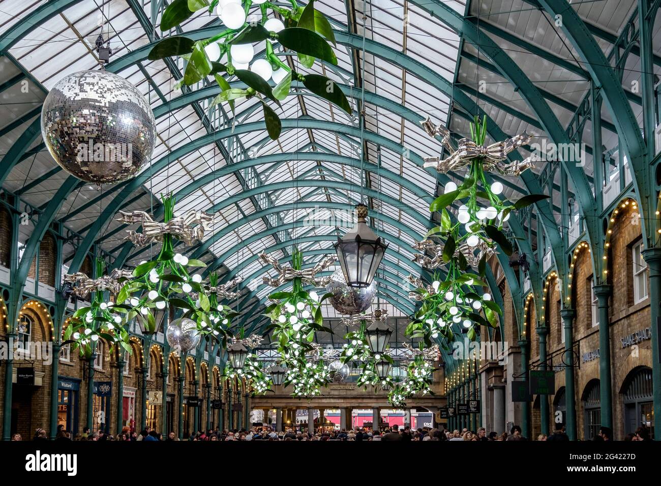 Christmas Decorations at Covent Garden Stock Photo