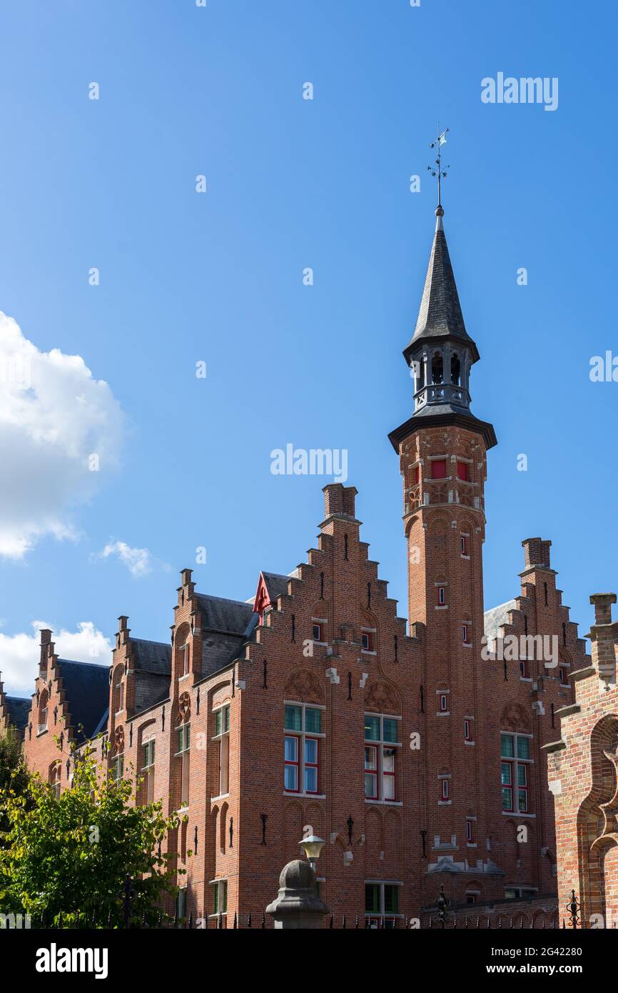 View of the Art School building in Bruges West Flanders Belgium Stock