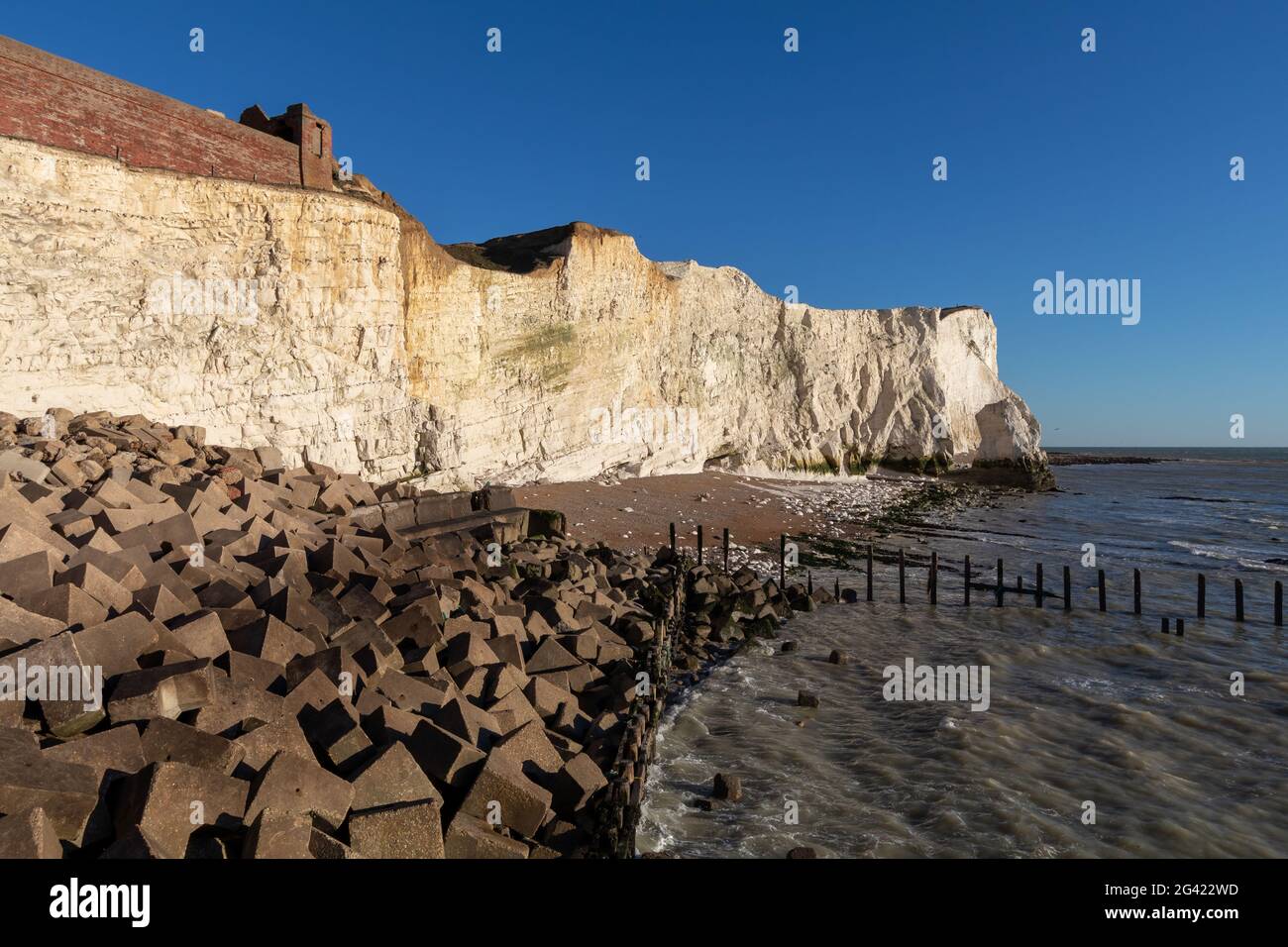 White Cliffs at Seaford Head Stock Photo Alamy