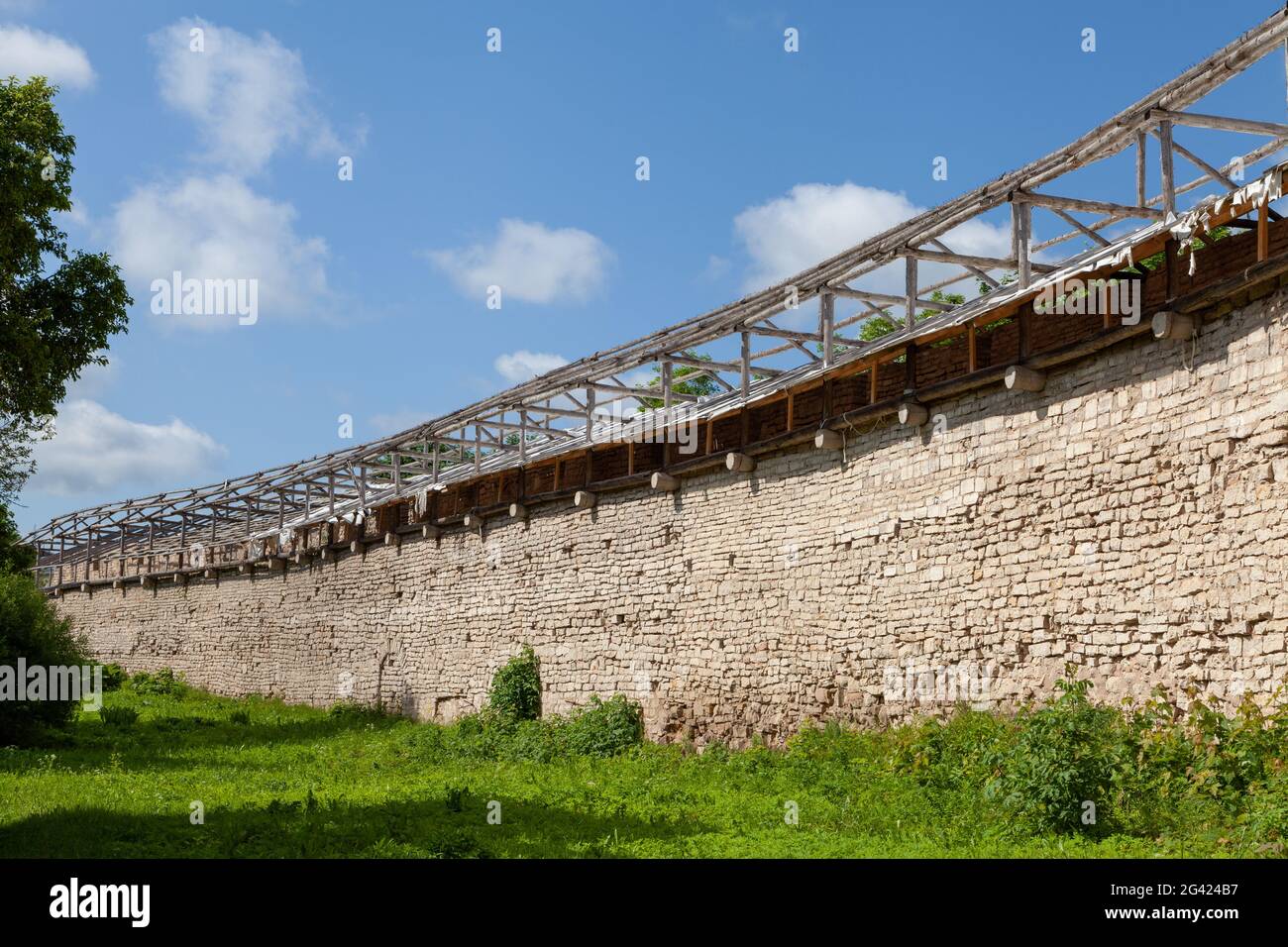 The fortress of Porkhov. Porkhov, Porkhovsky District in Pskov Oblast, Russia. Stock Photo