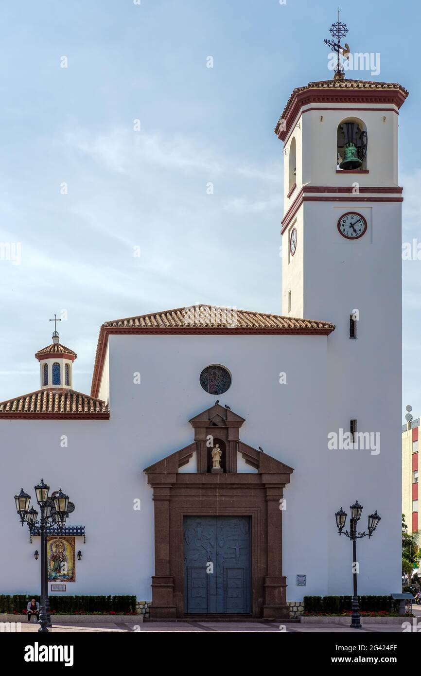 Church of Nuestra Senora del Rosario (Our Lady of the Rosary) in Fuengirola Stock Photo