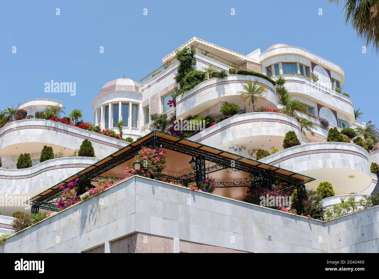 Luxury accommodation in Puerto Banus Stock Photo