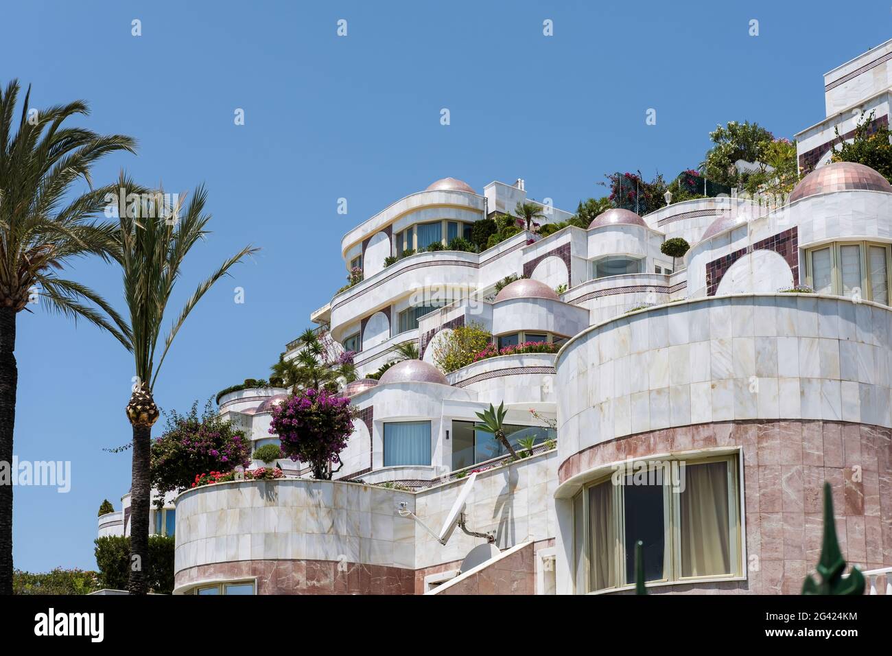 Luxury accommodation in Puerto Banus Stock Photo