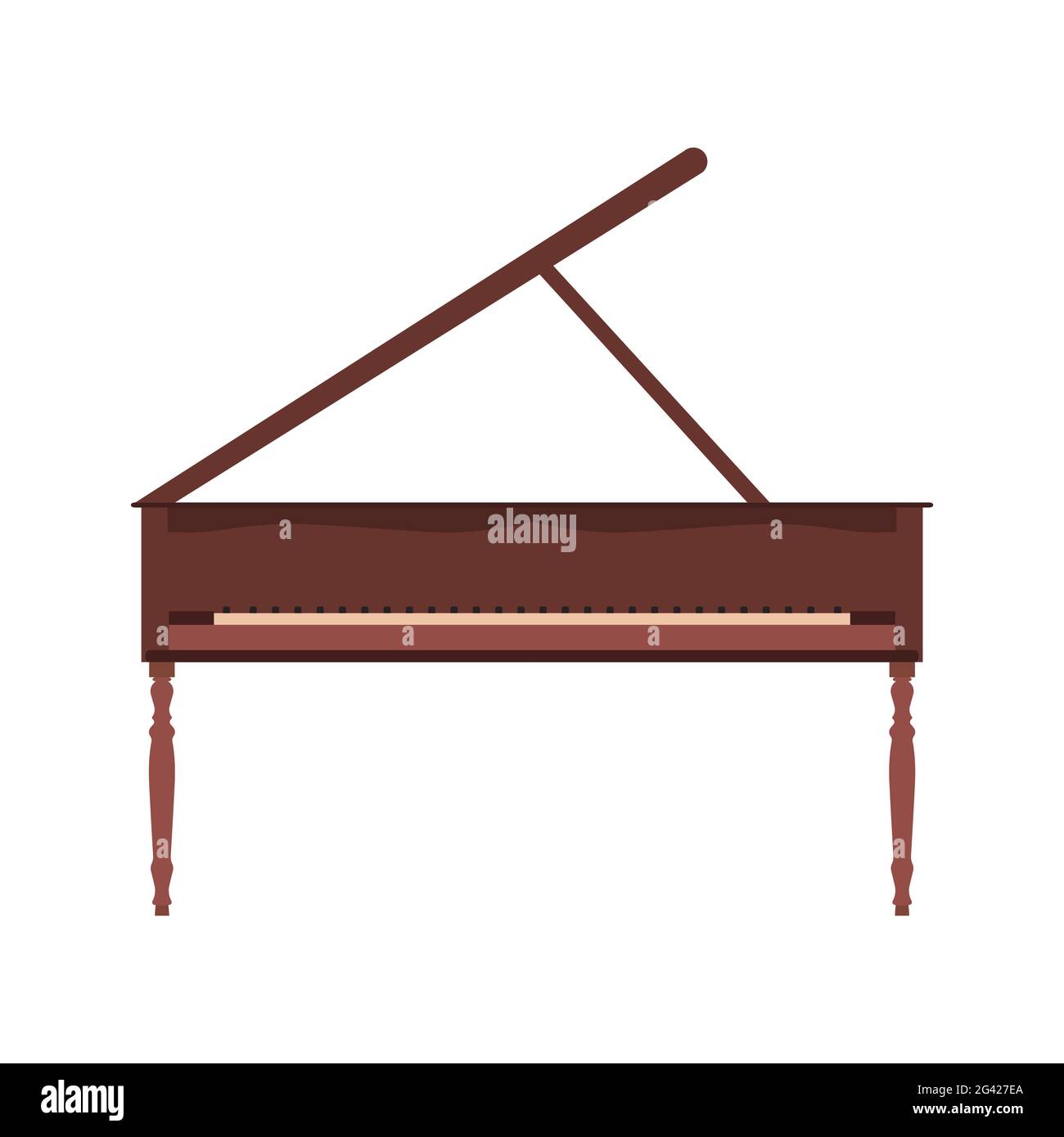 Old grand piano Stock Vector Images - Alamy