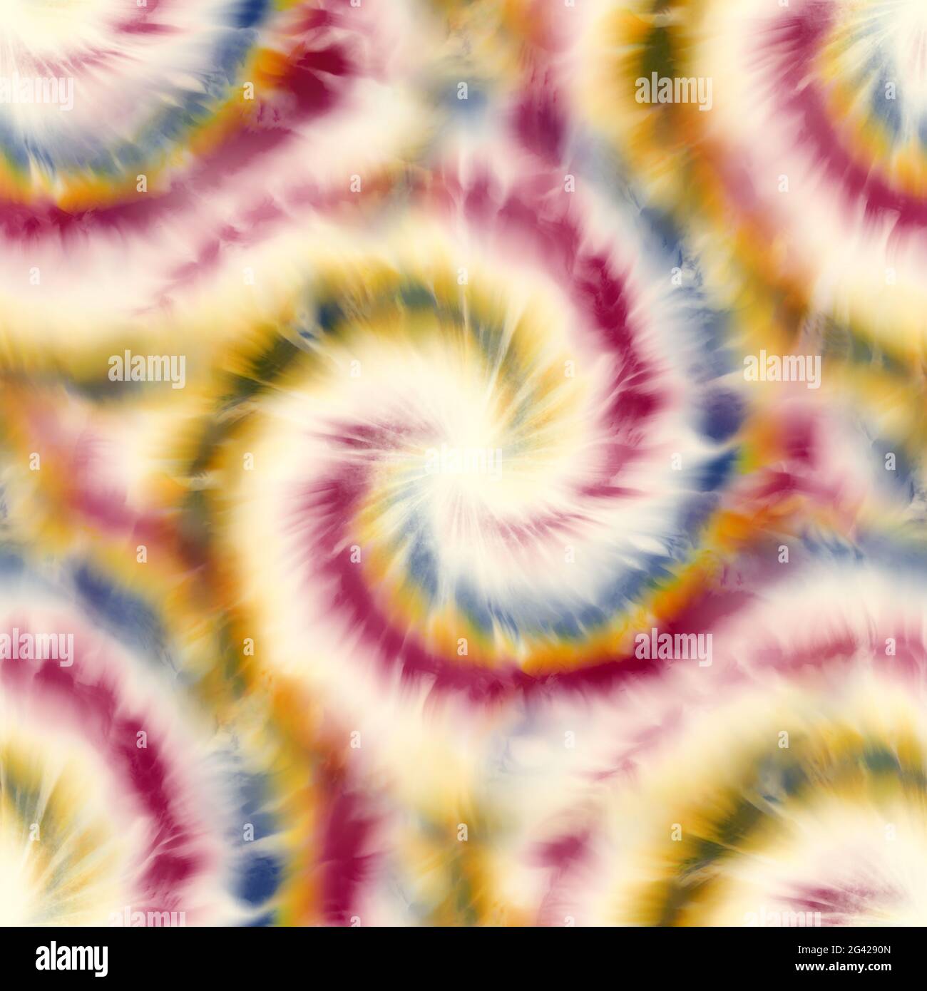 Seamless spiral tie dye pattern for surface design print Stock Photo ...