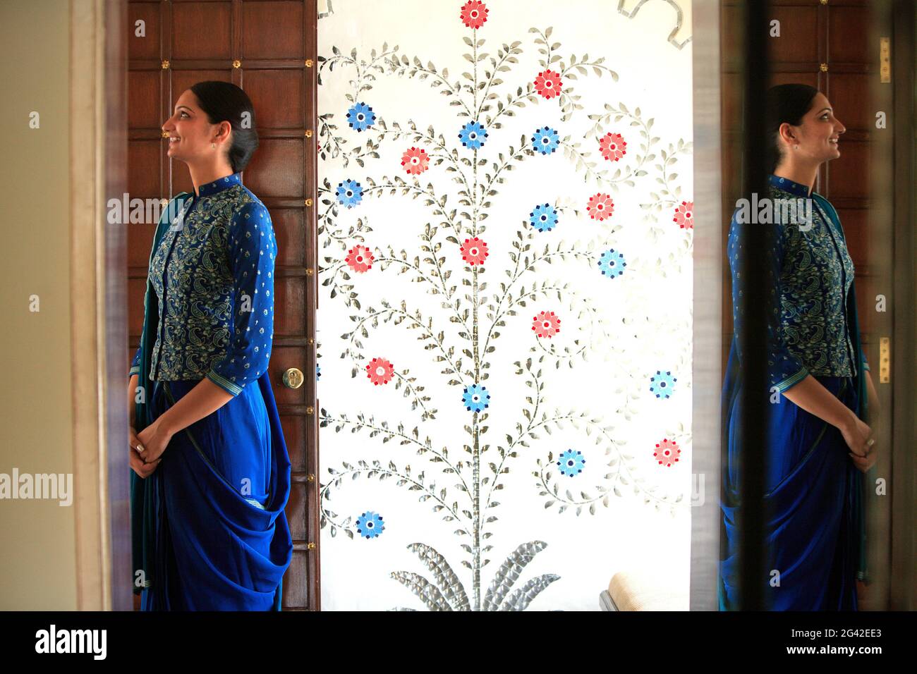 INDIA,INDIA, RAJASTHAN, UDAIPUR, ON PICHOLA LAKE, SUITE OF THE LAKE PALACE (TRANSFORMED INTO LUXURY HOTEL BY TAJ COMPANY) Stock Photo