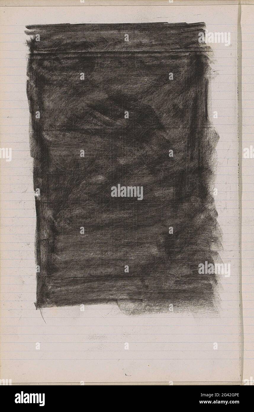 Study. Leaf 15 Verso from a sketchbook with 79 sheets. Stock Photo