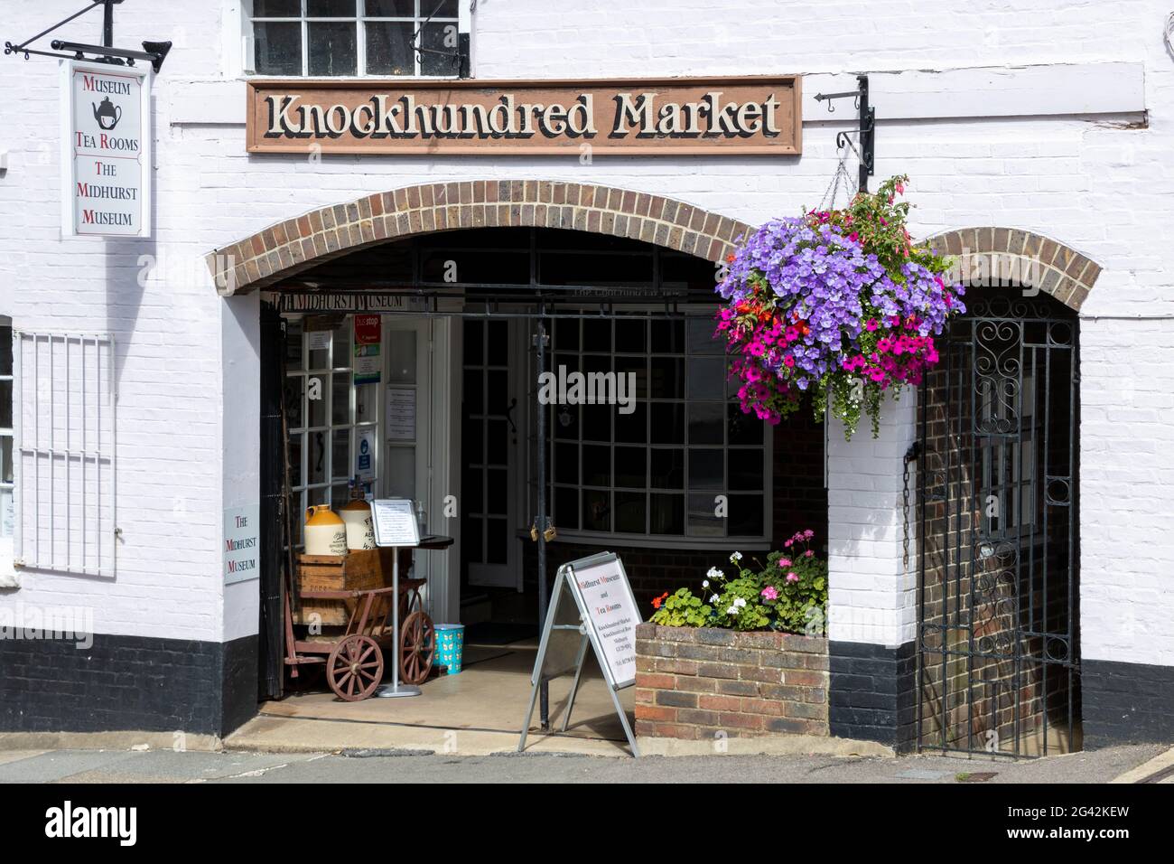 MIDHURST, WEST SUSSEX/UK - SEPTEMBER 1 : View of Knockhundred Market building in Midhurst, West Sussex on September 1, 2020 Stock Photo