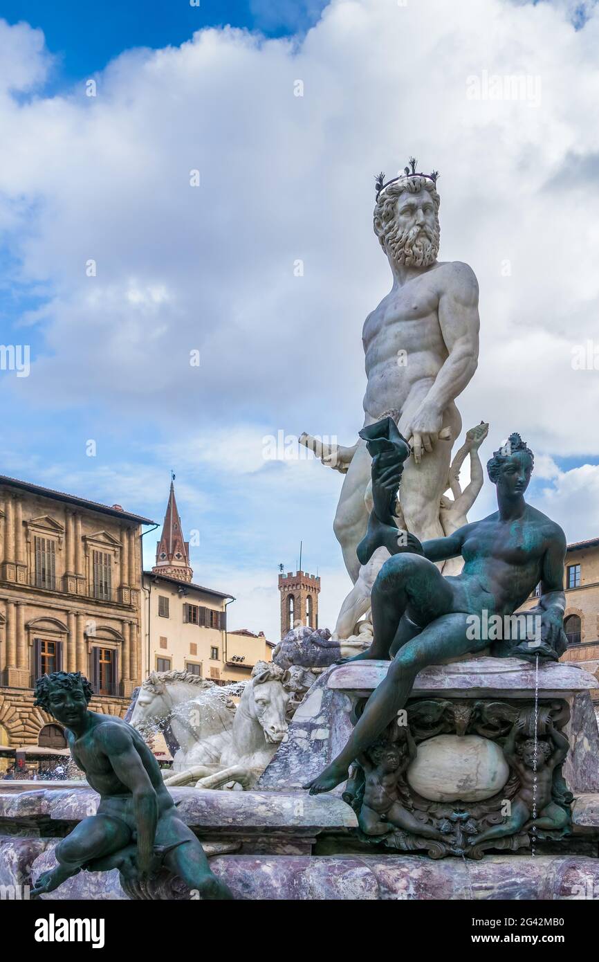 FLORENCE TUSCANY ITALY OCTOBER 19 Detail From The Fountain Of florence-tuscany-italy-october-19-detail-from-the-fountain-of