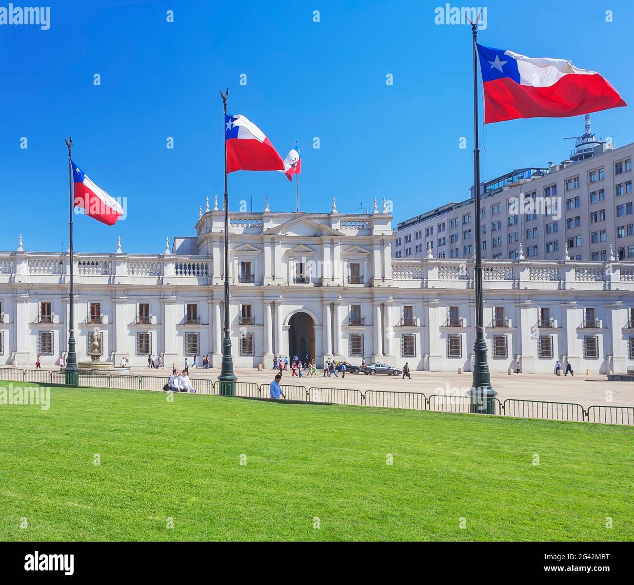 Palacio de la Moneda, Santiago de Chile, Chile, South America Stock ...