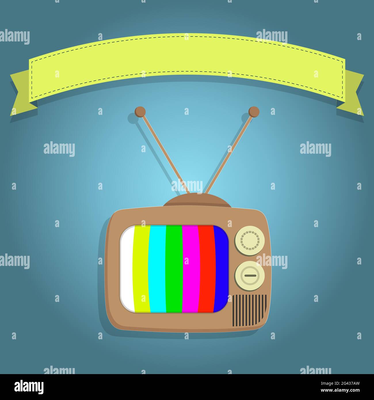 Tube television Stock Vector Images Alamy