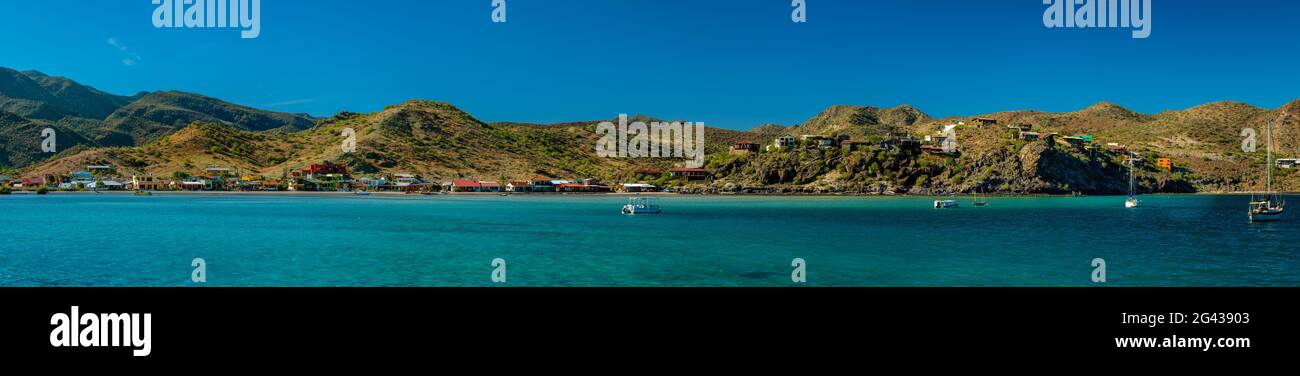 Landscape with coastal hills, Posada Concepcion, Baja California Sur, Mexico Stock Photo