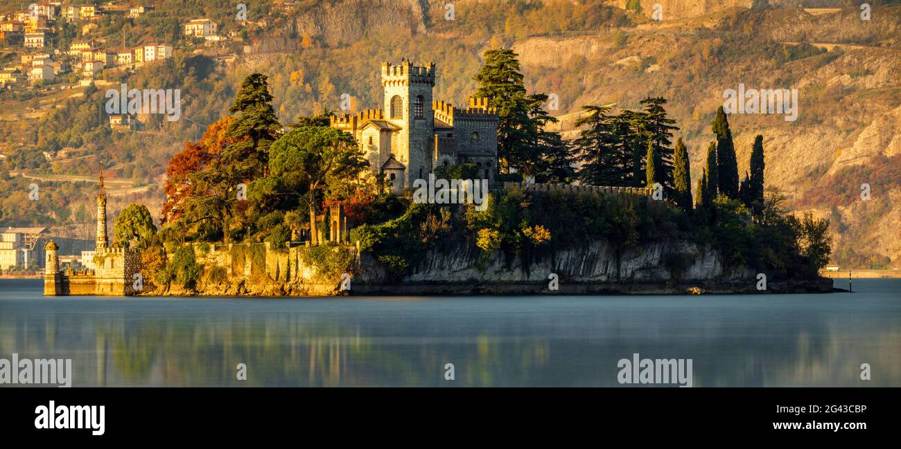 Isola di Loreto, Iseo Lake, Lombardy, Italy Stock Photo