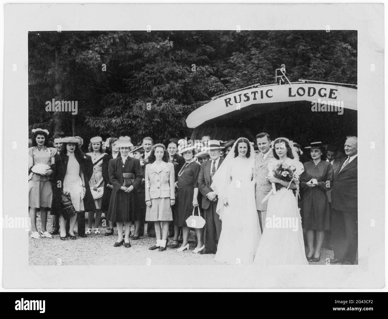 1946 wedding photograph, United States Stock Photo