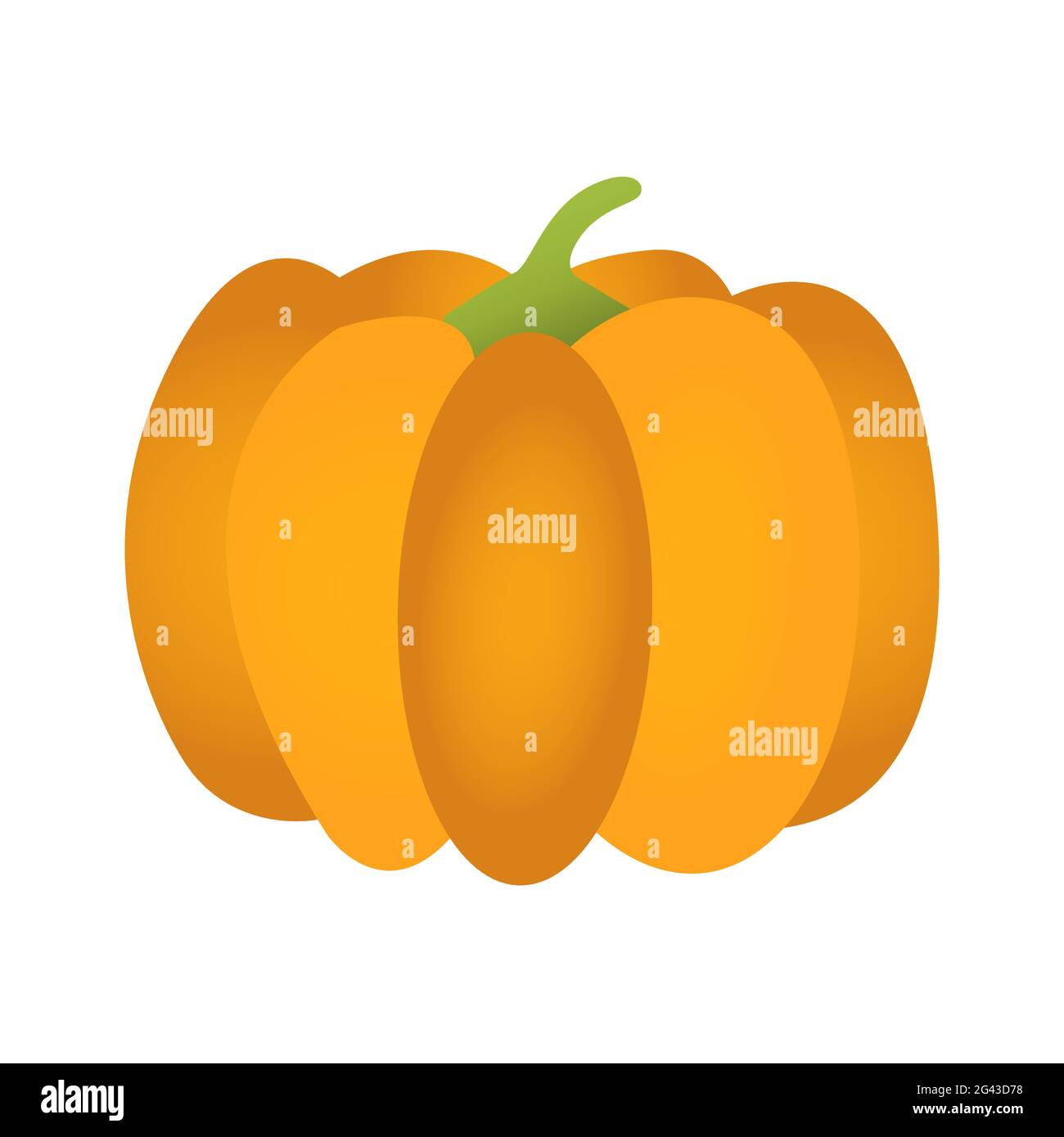 Pumpkin isolated on a white background Stock Vector Image & Art - Alamy