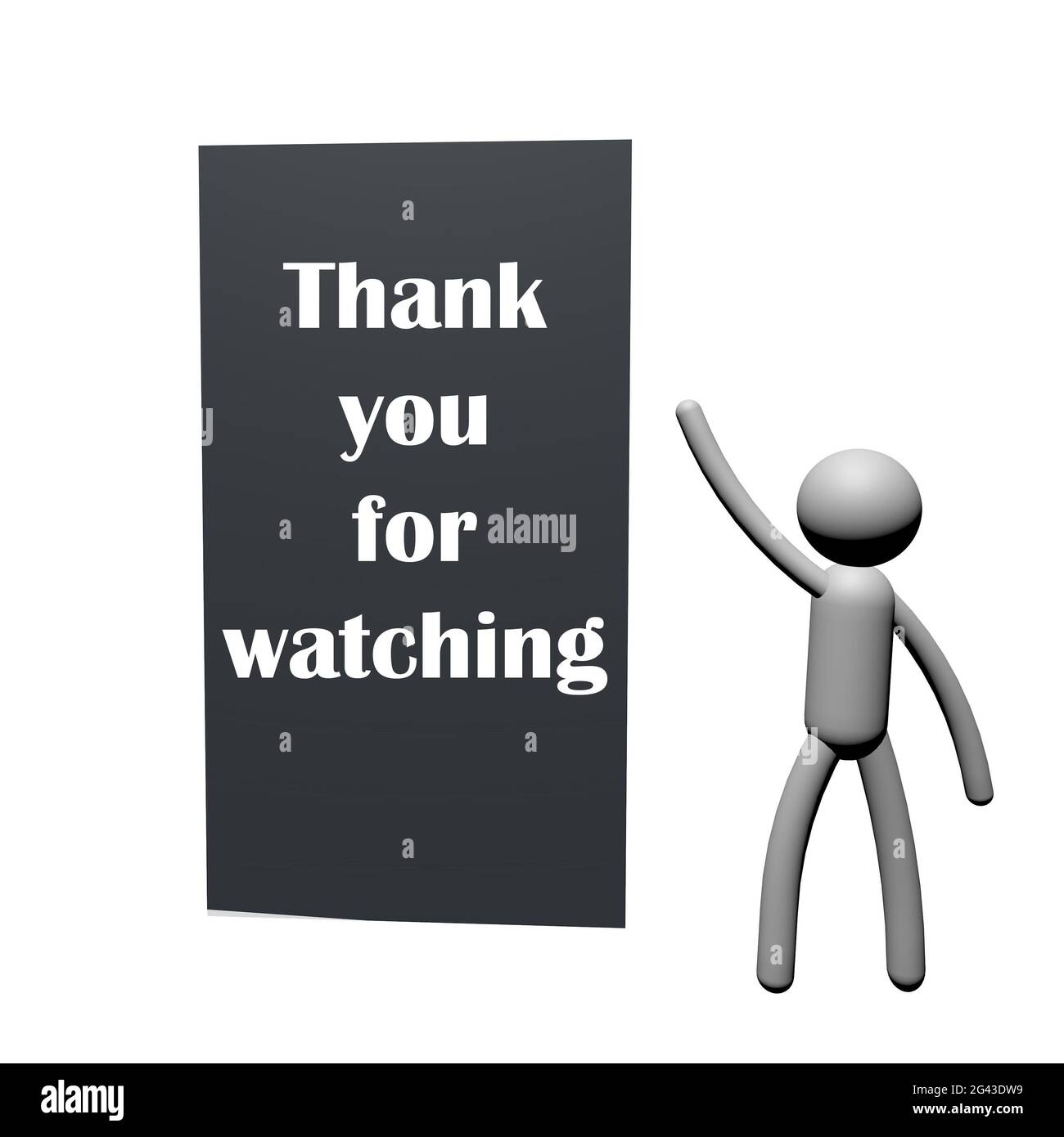 Thank you for watching Cut Out Stock Images & Pictures - Alamy