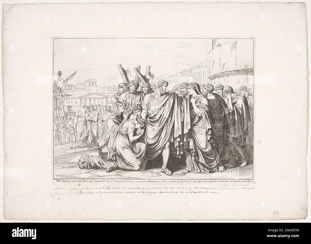 Marcus Atilius Regulus leaves for Carthage; Attilio Regolo, per Amore ...