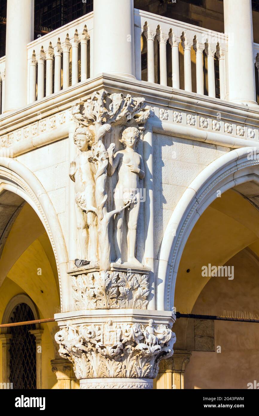 Fragment of Palazzo Ducale Stock Photo