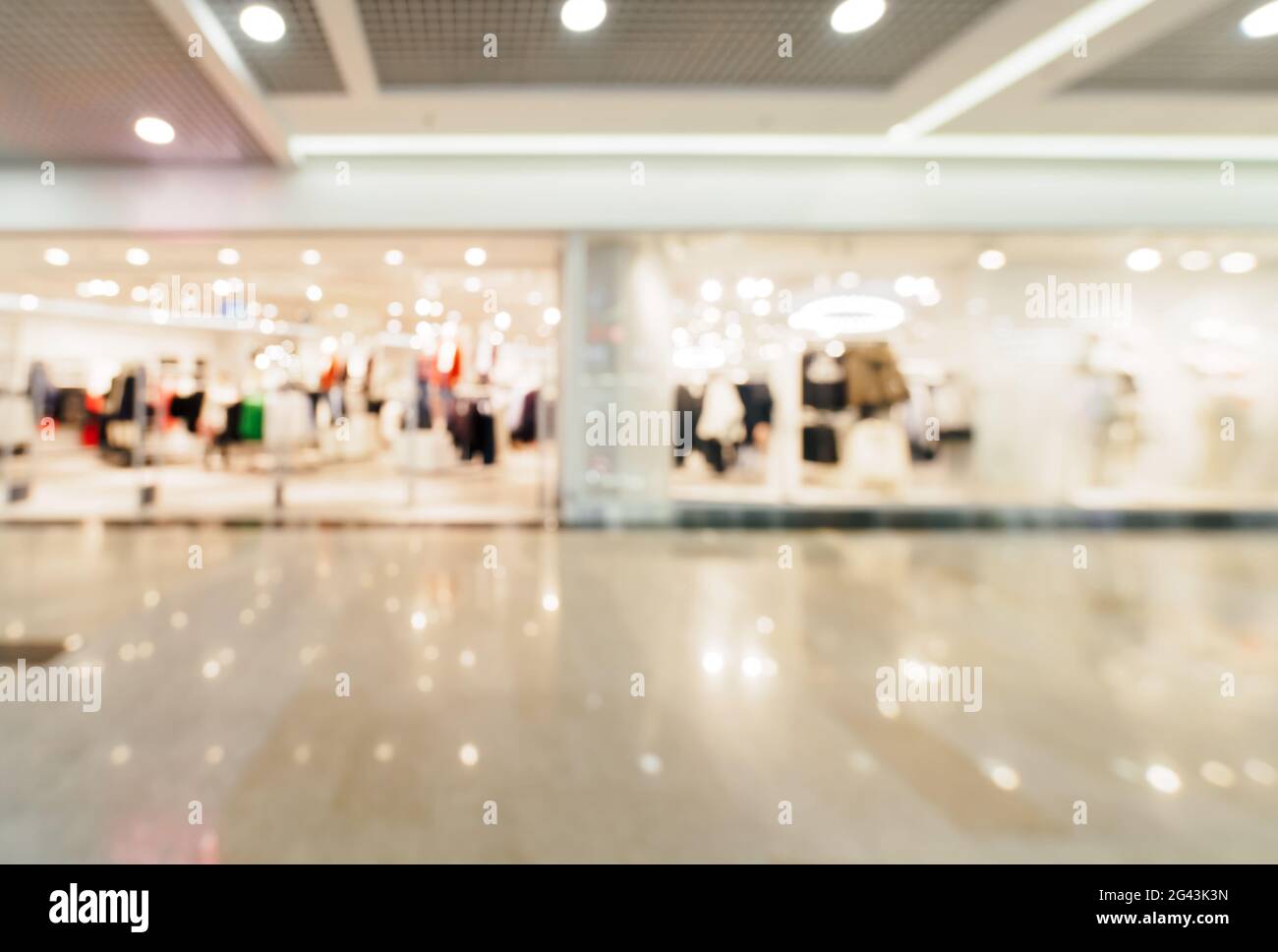 Shopping mall blur background Stock Photo