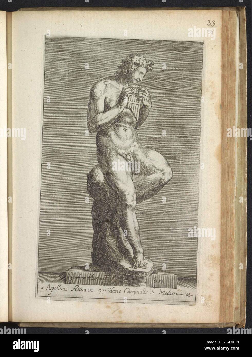 Sculpture of Apollo; Apollinis Statua in Viridario Cardinalis de