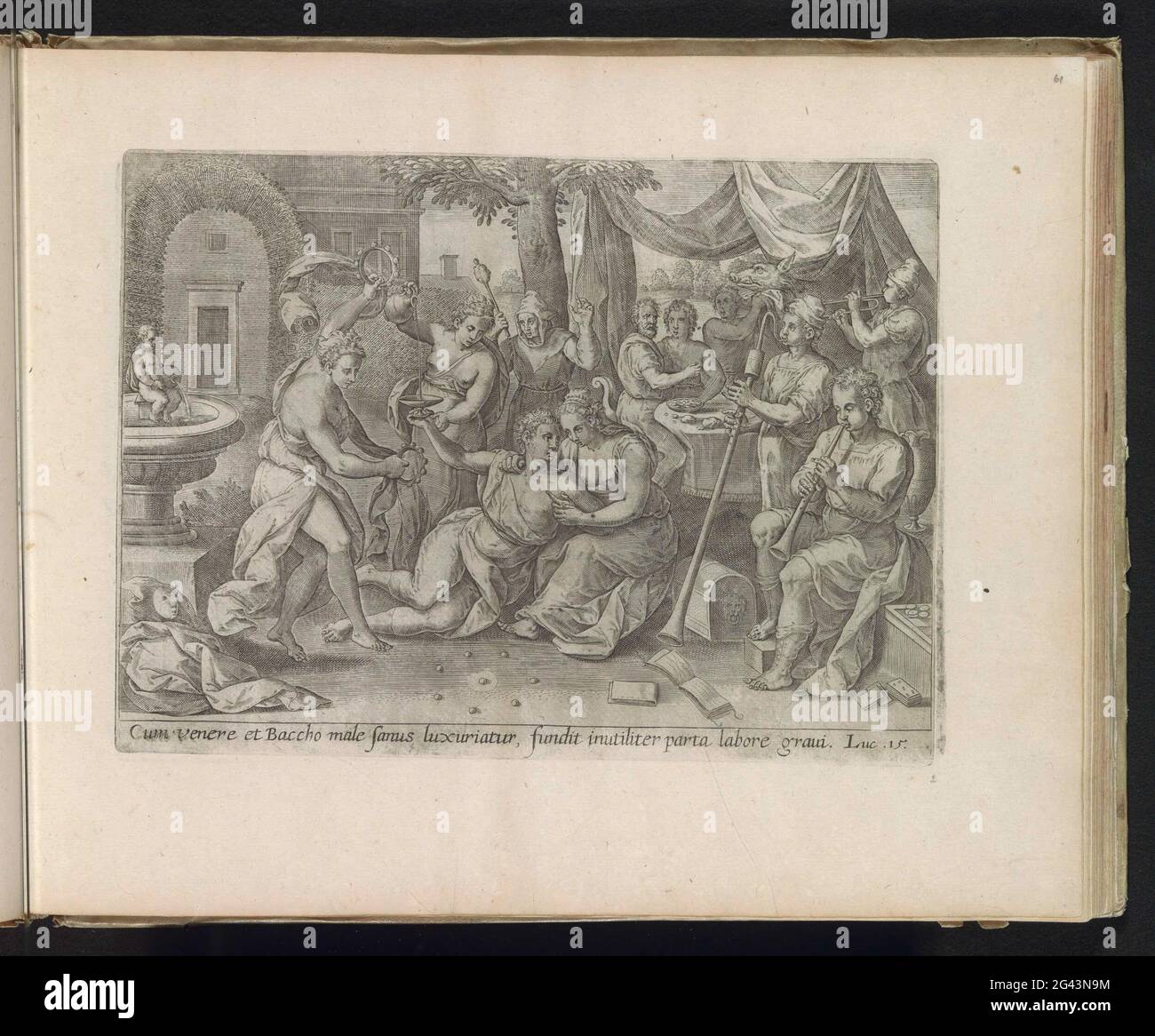 The lost son wastes his legacy; Parable of the lost son; Thesaurus Novi