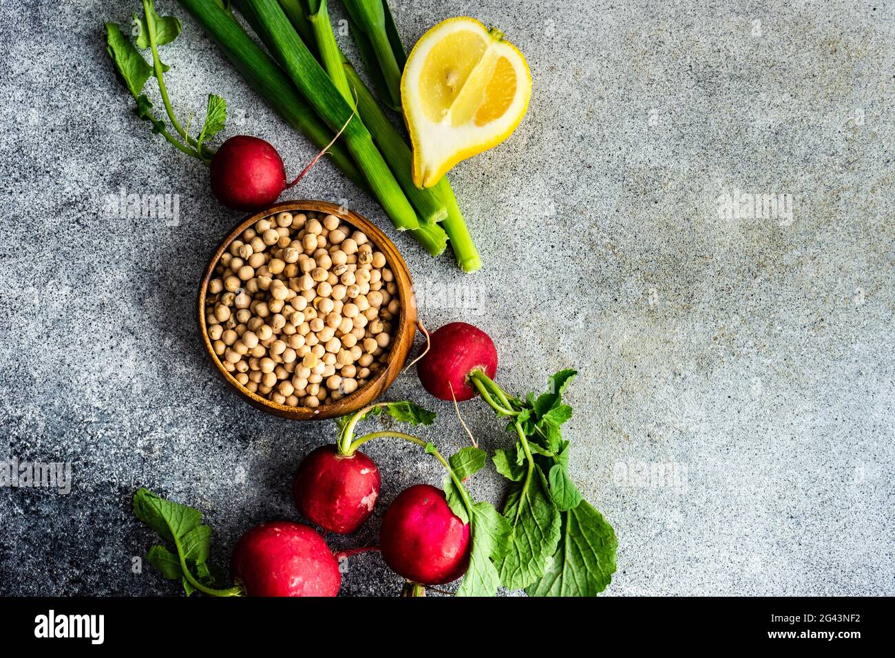 Cooking concept with organic ingredients Stock Photo