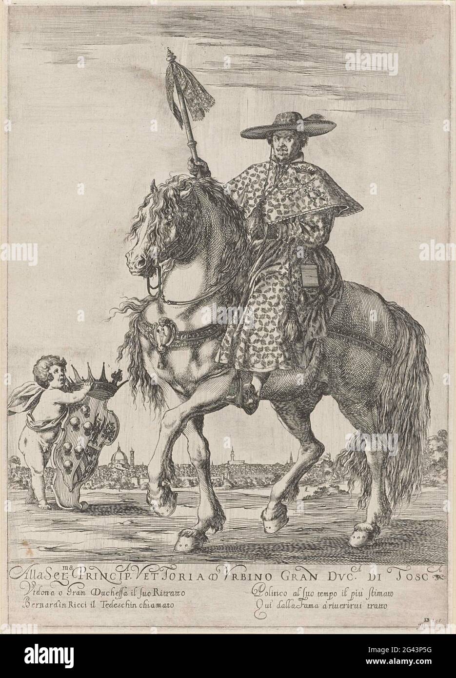 Portrait of bernardino ricci on horse Stock Photo - Alamy