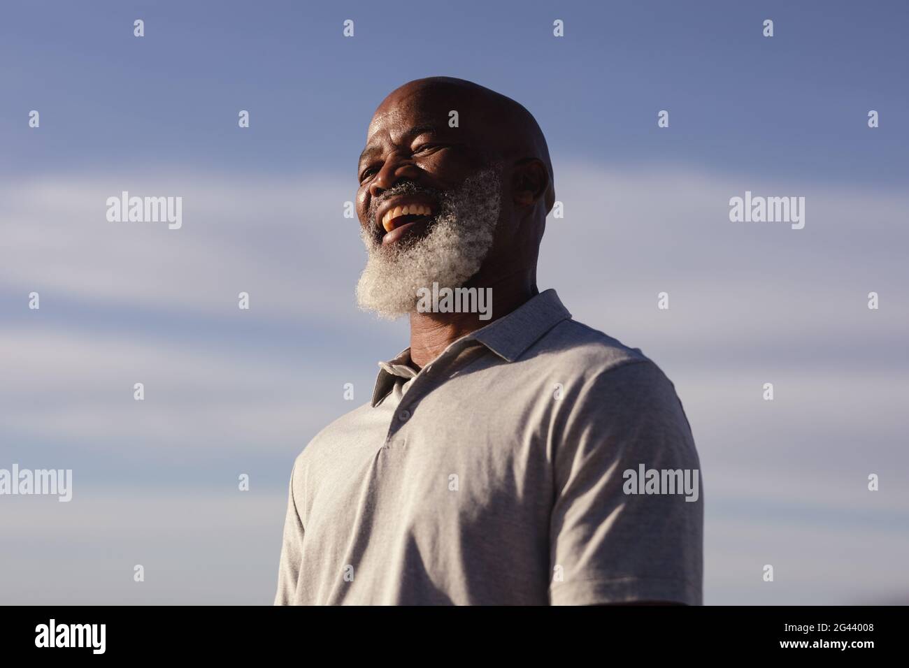African american senior at beach hi-res stock photography and images ...