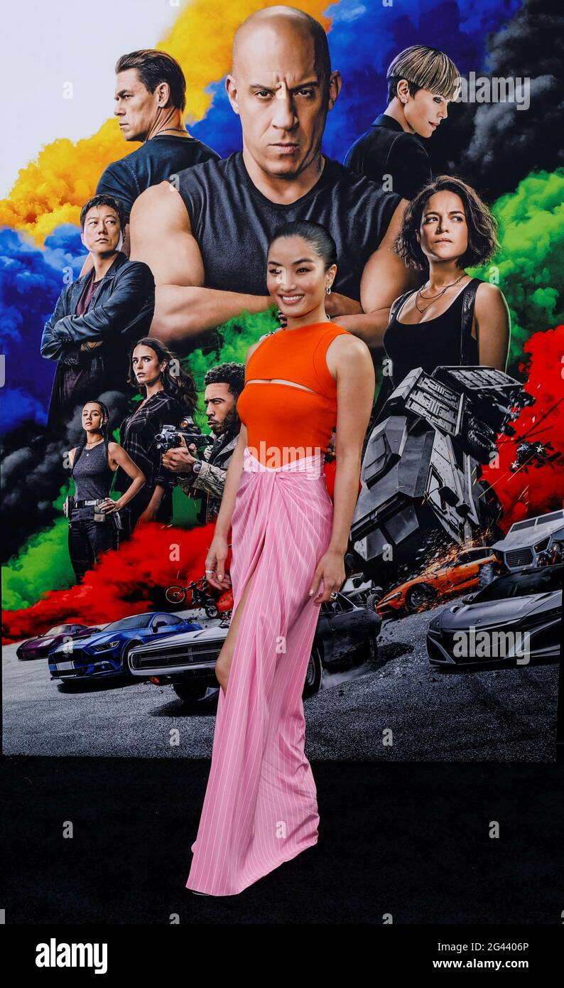 Cast member Anna Sawai attends the world premiere of the movie "F9: The