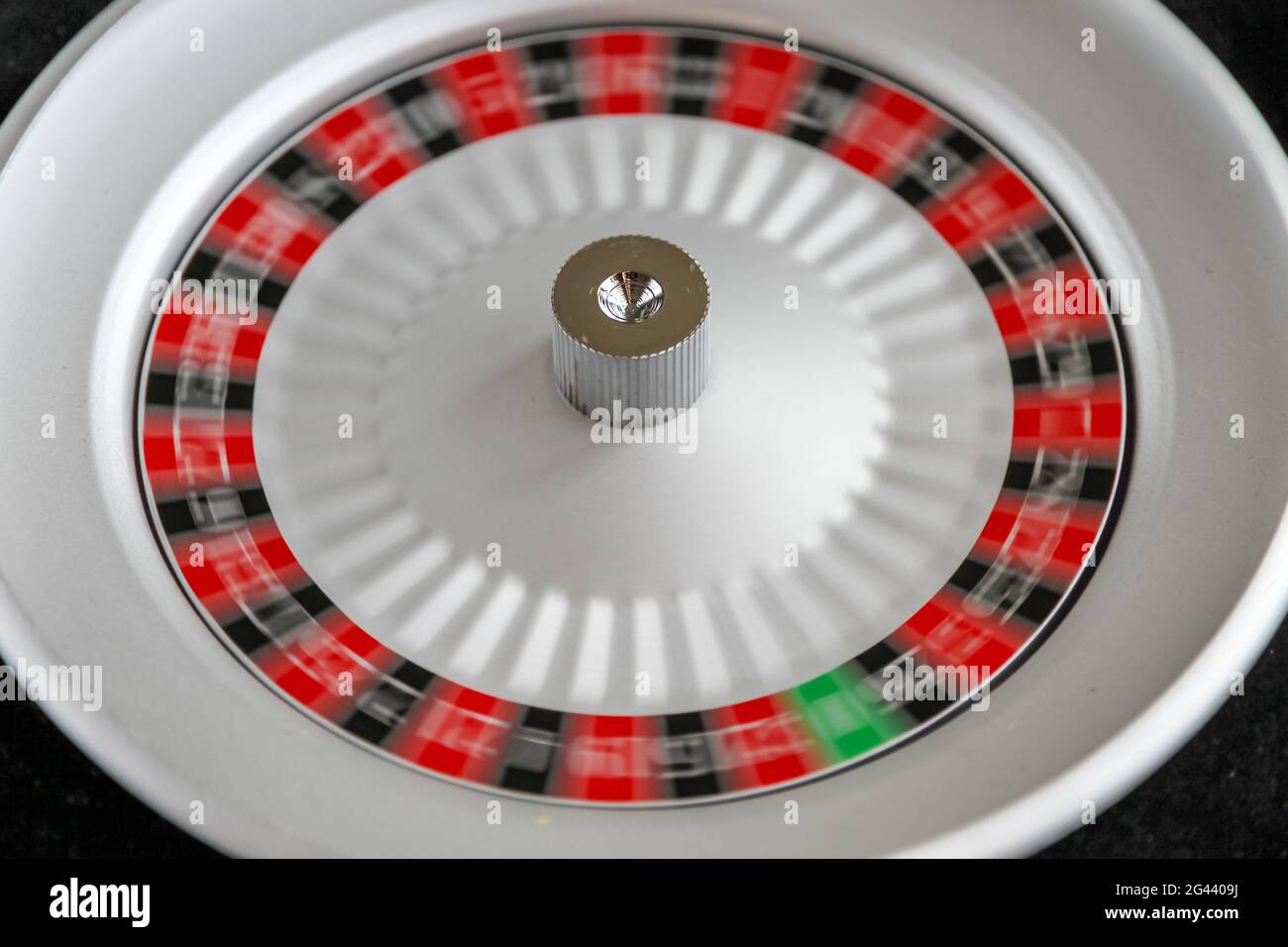 Casino roulette wheel close up view Stock Photo Alamy