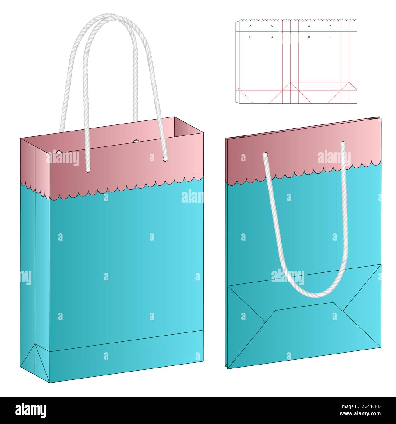 Silver logo paper bag with hole handle design - Images Folder - iDream  Packaging Limited