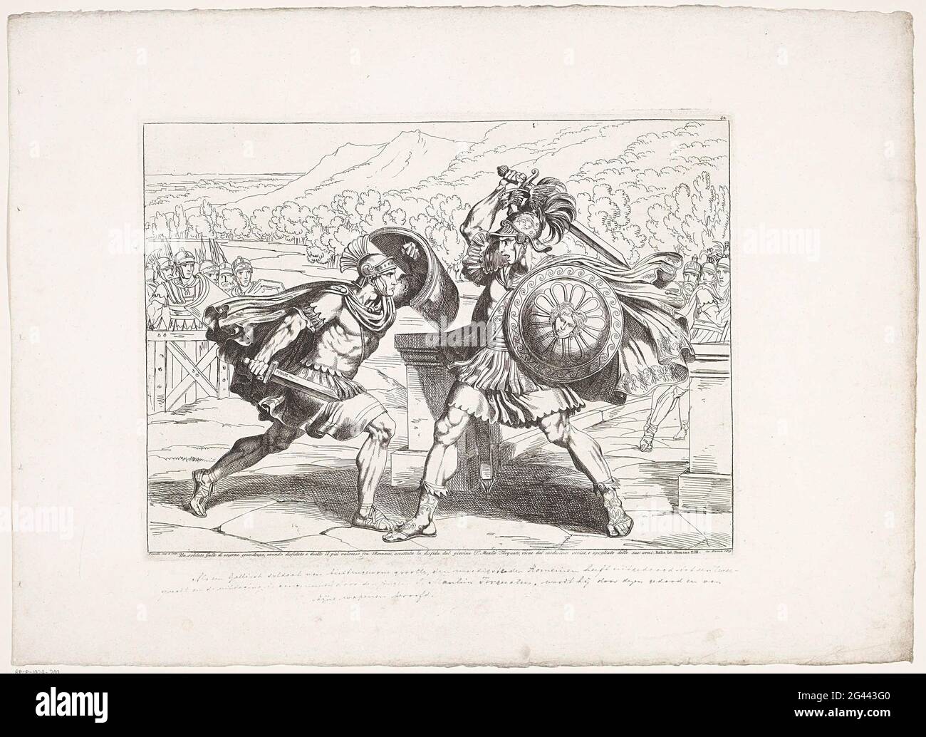 Titus Manlius Torquatus in Gevecht Met Een Grote Galliër; A soldier