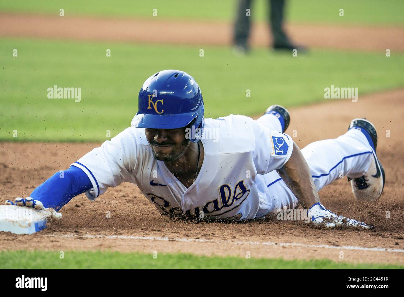 Kansas City USA 18th June 2021 Kansas City Royals Center Fielder kansas-city-usa-18th-june-2021-kansas-city-royals-center-fielder