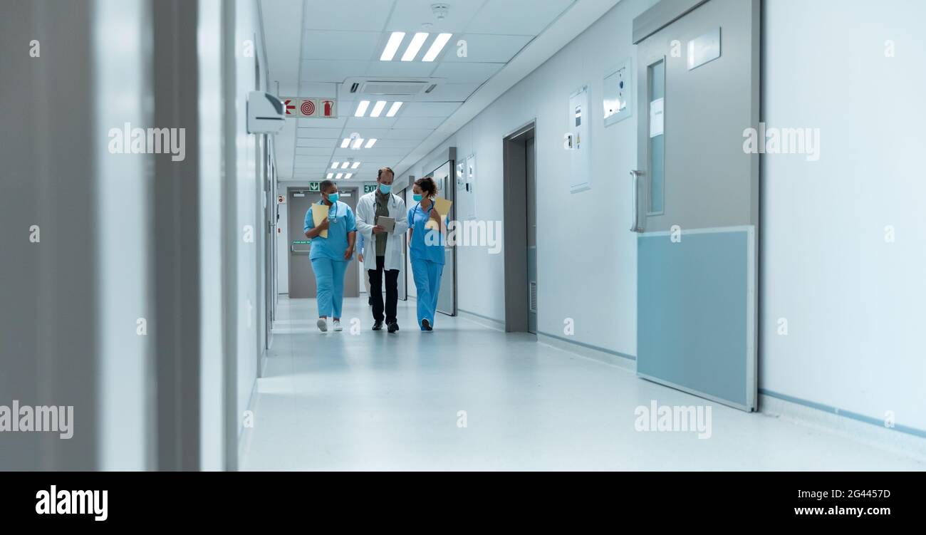 Diverse female doctors wearing face hi-res stock photography and images ...