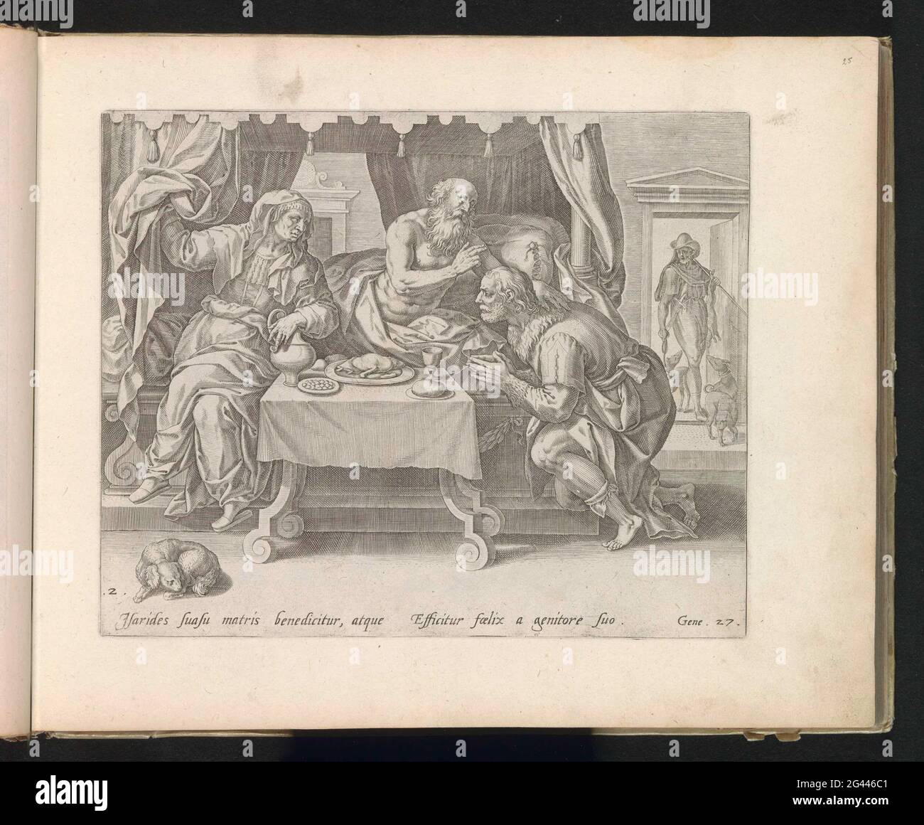 Isaac blessed Jacob; History of Jakob and Esau; Thesaurus Sacrarum