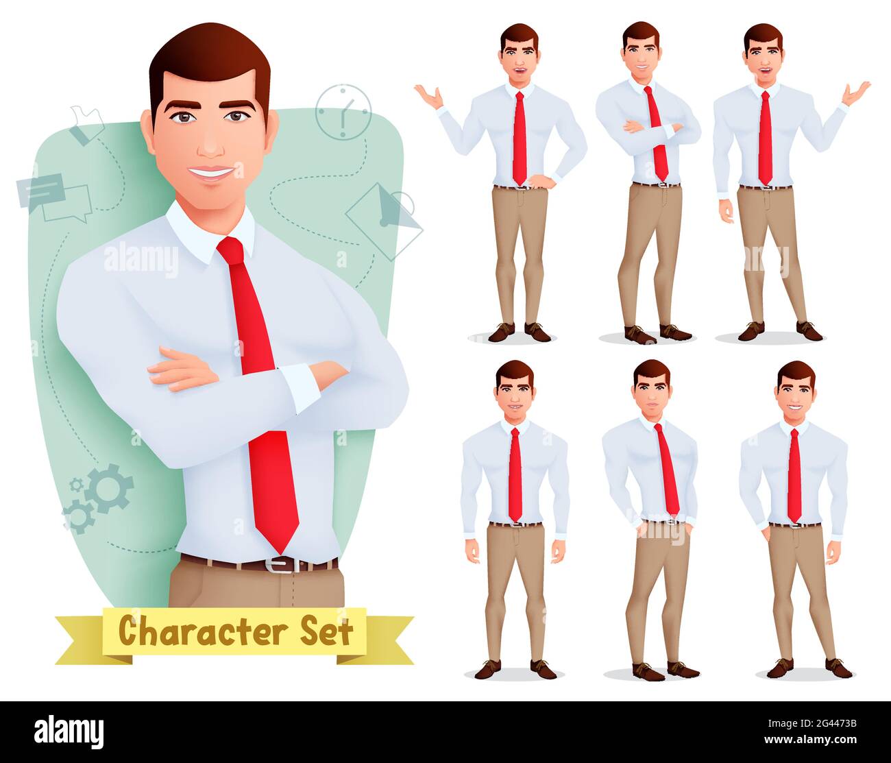 Businessman or male character crossed arms pose in black suit cartoon  character 23984952 PNG
